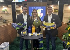 Cabello Fresh Produce LLC’s (L-R) Juan Flores, Magaly Rosales and Noe Chapa.