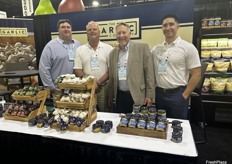 All sorts of garlic at The Garlic Company’s booth of course. L-R: Michael Layous, Mitch DiMarco, Louis Hymel and Jacob Aguilar.