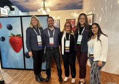 Berries were top of mind at the Gem-Pack Berries booth. Left to right: Michelle Deleissegues, James Behrmann, Carole Patterson, Lauren Nolte and Maria Rodriguez.