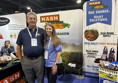 Thomas Joyner and Randi Rick with Nash Produce.