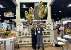 Crystal Valley Foods celebrated their 30th anniversary at the show. Pictured are Katiana Valdes and Philip Rodriguez.