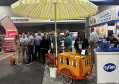 Banana Pudding and Pina Colada popsicles at the Fyffes booth were hits with attendees.