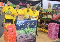 The Seeded Produce team showcasing their melons.