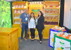 LIV Organic Produce had Anthony Innocenti, Valeria Cuence and Carrie Briones at their stand.