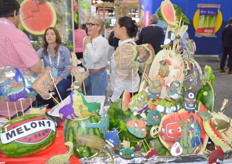 The Melon1 sculptures were a popular  attraction.