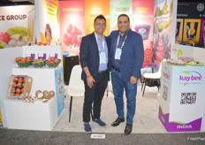 Kay Bee Exports Akash Kumar and Varun Sharma from India met existing and prospective customers who are interested in their pomegranate and mangoes exported into the US. There was a lot of interest for ginger too.