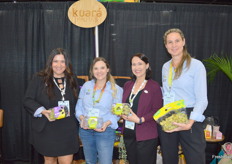 Elena Hernandez, Dr Jennifer Sanchez, from Sun World, with Julia Mattos and Ilonka Eijsink from Kuara Fruits who are Brazilian table grape growers.