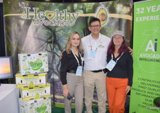 Healthy Avocado Inc Yennifer Cortes, Fred Zielke and Anna Gaskell who import Mexican avocados to the US.