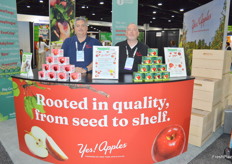 New York Apple Sales Michael Harwood and John Cushing.