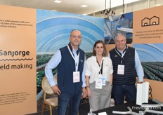 Omar Taleb Benjelloun, Ruben Ortiz Gonzalez, and Cristina del Pino Garcia from San Jorge. The company builds greenhouses and agricultural metallic structures.