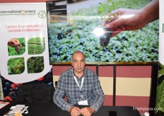 Abdelali El Kasmi, commercial manager of International Nursery. The nursery works since 2018 in the propagation of raspberries.