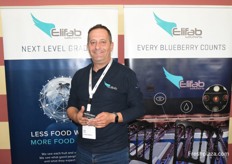 Juan Lopez Almira, sales manager of Elifab Solutions. The company offers sorting machines for blueberries.