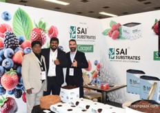 Alberto Borrego (right) and Saikrishna Santhanam (middle) from SAI Substrates