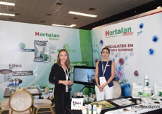 Kristina Shyganova (left), from the international trade department of Hortalan.