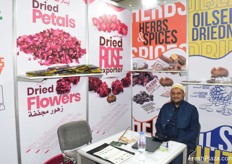 Jayanta Sheikh, managing director of Planner Associates, exports edible flowers and herbs from Pakistan.