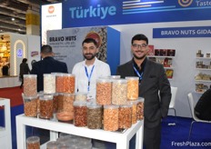 Motlaq Maraka (right) from the Turkish company Bravo Nuts Gida, exporter of pistachio and cashew.