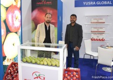 Mohammad Sogel (right), founder and CEO of Yusra Global, exporter of Turkish apples