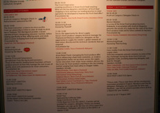 The programme of the Asiafruit Congress.