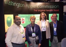 The team of Washington Apple Commission, with Keith Sunderlal, Mid Riggs, Irina.