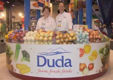 Nichole Towell (left) and colleague of Duda Farm Fresh Foods.
