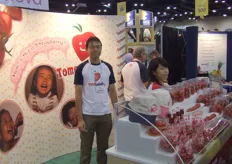 Tak Higashi of Tokita Seed Company from Japan presenting tomatoberries.