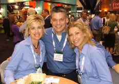 Lisa Douros, Jean Robin Duval and Marion Tabard of Turbana Corporation.