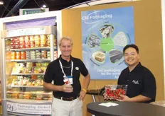Ted Leung and his colleague of CM Packaging.