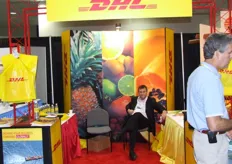 The booth of DHL.