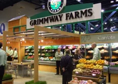 The new booth of Grimmway Farms.