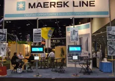 The booth of Maersk Line.