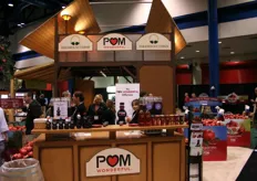 The booth of POM Wonderfull, that amoung others introduced pomegranate tea