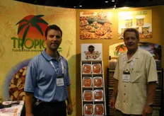 Dennis Bird of Tropical Foods and his colleague
