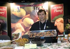 In the booth of California Figs people could taste the product the people of California Figs are proud on