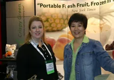 Colleen Conover of Crispy Green and one of her colleagues