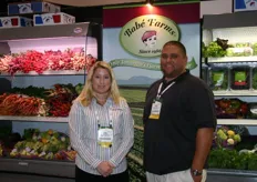 Ande Manos of Babe Farms and her colleague Chris