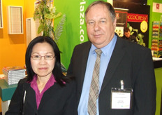 Madam Evans and Peter Evans of Ventech visiting the WF&V show.