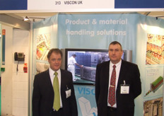 Tim Wilson (left), director of Viscon UK, that introduced a revolutionary warehouse management system.