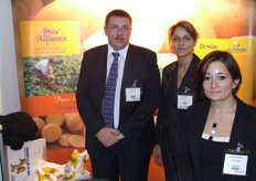 Andrew Foster, Aurelie Laure and Dorothée Chantreau of French potato exporting company Pom' Alliance