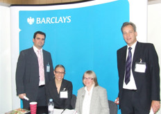 Ciaran Kelly, Shelley Teague, Christine Barton and Nazreen Visram of Barclays bank.