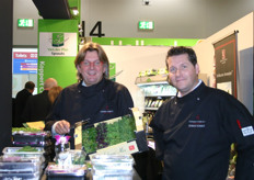 Rob Baan and Edwin Koning of Koppert Cress. The market in Great Britain is becoming more and more important for their company