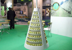 The booth of Portugal and they want to promote their pears