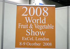 Next year the World Fruit & Vegetable Show in London will take place on 8 and 9 October