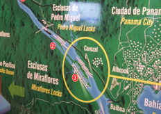 Location of the locks in Miraflores