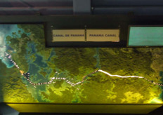 A model of the Panama Canal