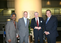 Dutch delegation at the official opening of Fruit Logistica: Chris Sharan, Ger van Burik, Wim Takken and Willem Baljeu