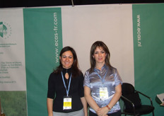 Elif Akçay (l) and Özlem Tekinarslan from the Turkish office of Ecas.