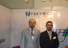 Hakan Ari and his colleague of Hacettepe Pharmaceuticals.