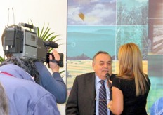 Domenico Scarpellini, Chairman of Cesena Fiera, gave an interview at opening of Macfrut 2008.