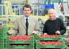 From left to right Renzo Piraccini, General Manager of Apofruit, and Enzo Treossi, President of Apofruit.