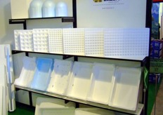 Some polystyrene products at BAZZICA stand.